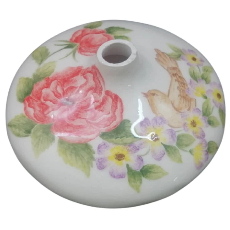 گلدان سرامیکی طرح گل و مرغ کد 5963234