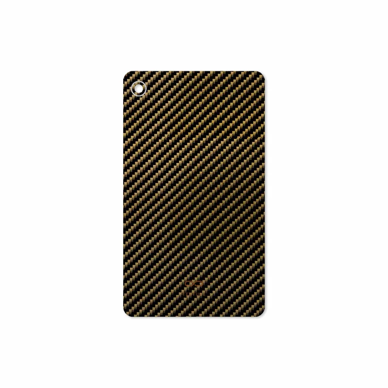 برچسب پوششی ماهوت مدل Glossy-Brown-Fiber مناسب برای تبلت لنوو Tab M7 2019