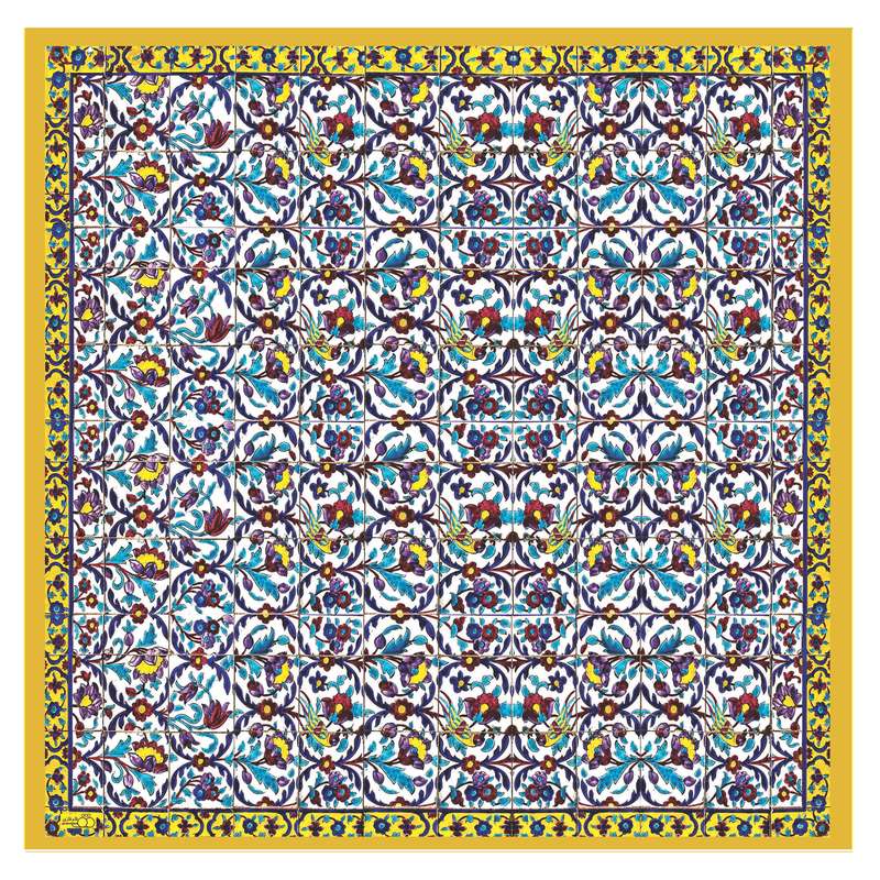 رومیزی طرح عمرخضر کاشی