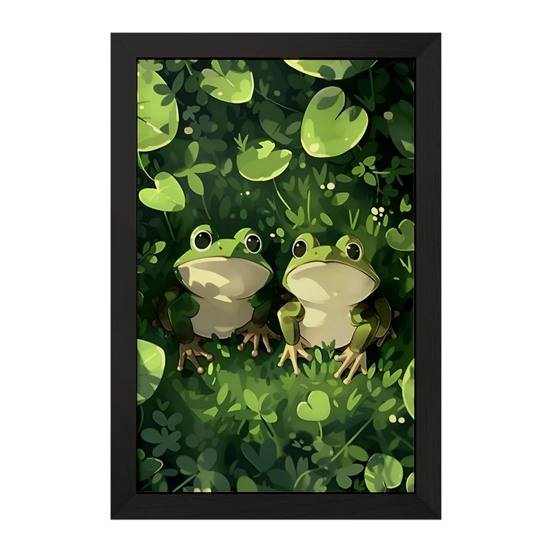 تابلو خندالو مدل قورباغه های بامزه کد F7846