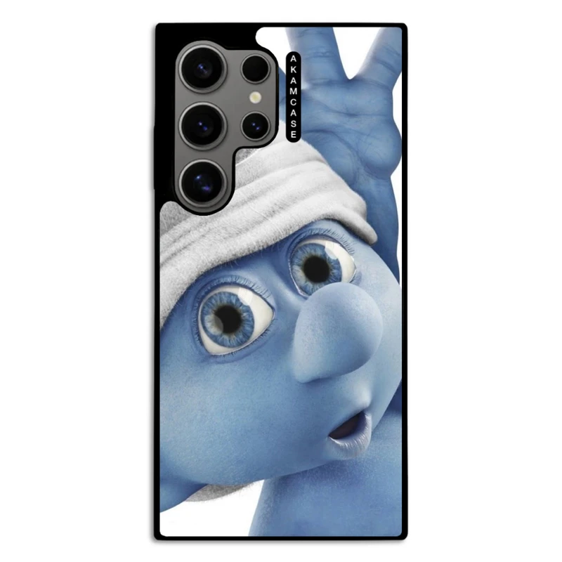 کاور آکام مدل AMC-WSGS24U-SMURFS-2 مناسب برای گوشی موبایل سامسونگ Galaxy S24 Ultra