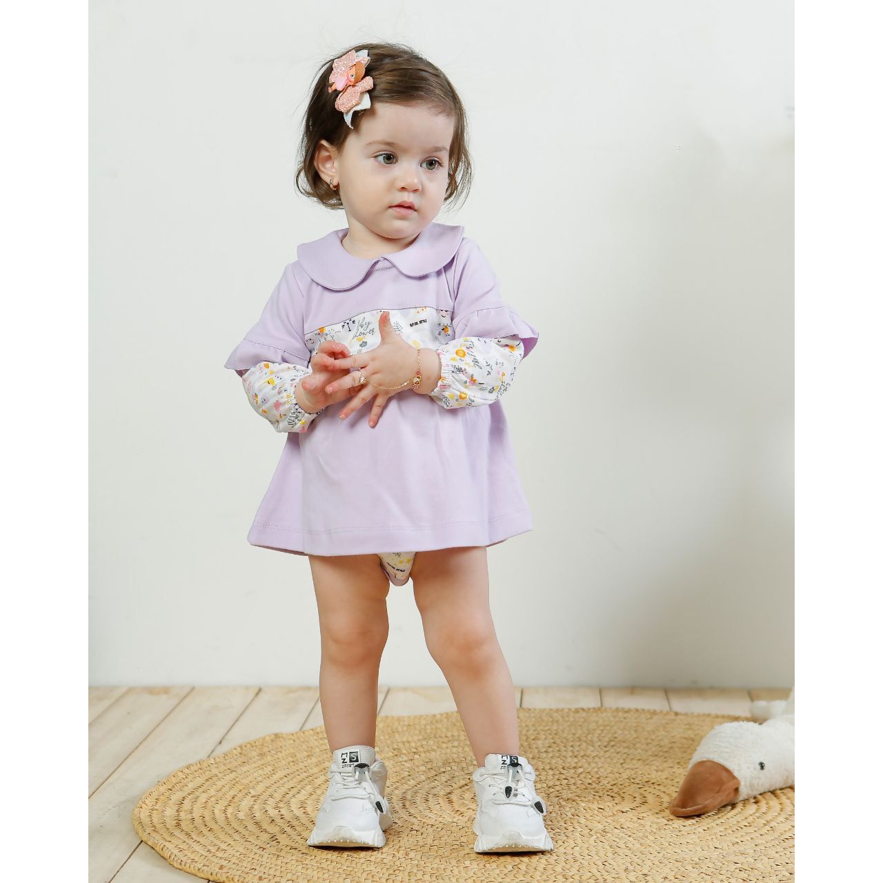 بادی آستین بلند نوزادی اسپیکو مدل السا -  - 4