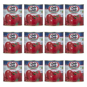 رب گوجه فرنگی چین چین - 800 گرم بسته 12عددی