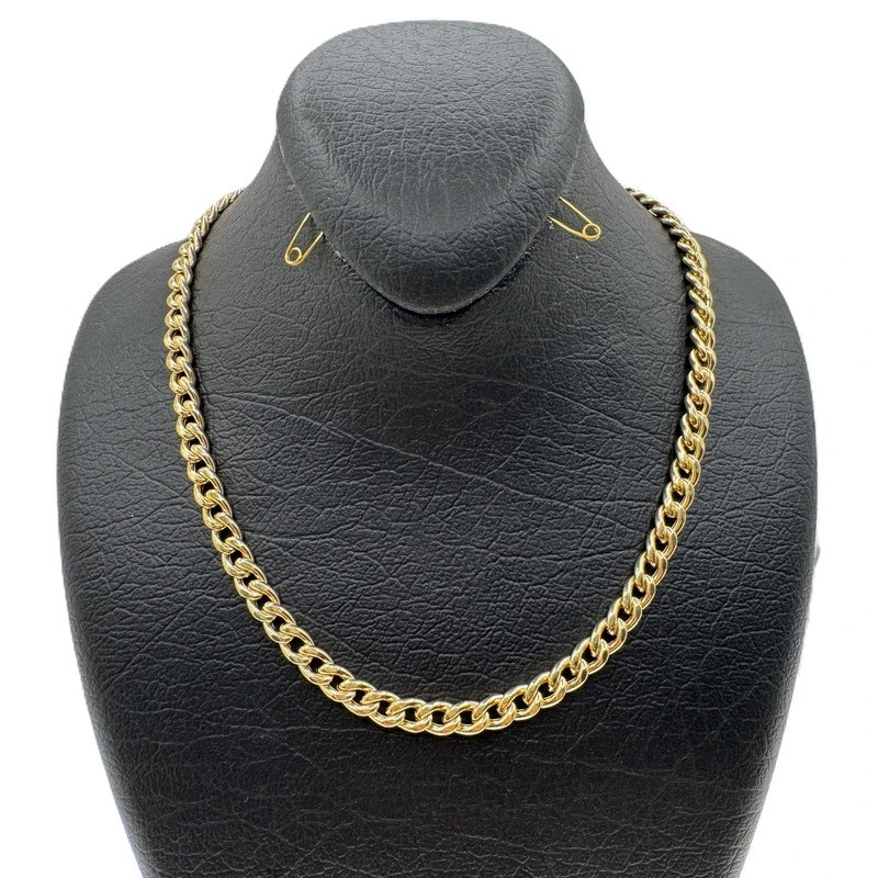 گردنبند طلا کم اجرت 18 عیار زنانه با زنجیر طرح کارتیه پندار گلد مدل GB01