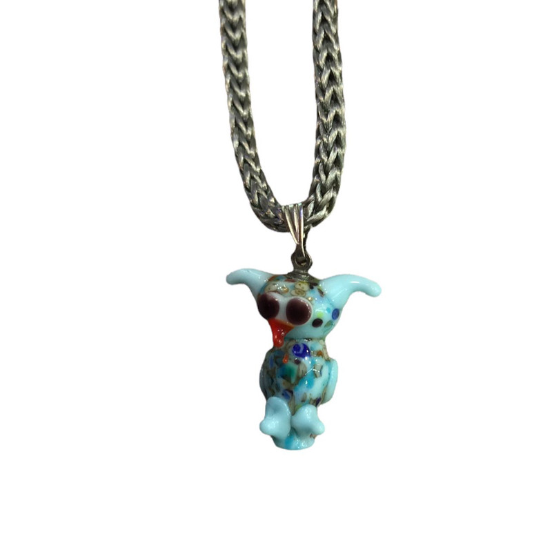 آویز گردنبند دخترانه مدل چشم نظر دست ساز طرح جغد