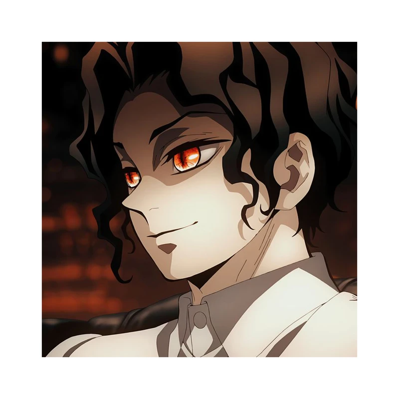 استیکر لپ تاپ و موبایل مدل انیمه طرح شیطان کش موزان کیبوتسوجی demon slayer Muzan Kibutsuji کد 813