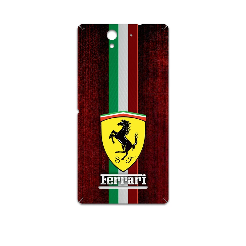 برچسب پوششی ماهوت مدل Ferrari مناسب برای گوشی موبایل سونی Xperia C3 Dual