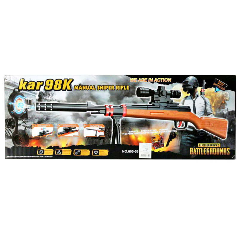 تفنگ بازی طرح اسنایپر مدل KAR98K کد 600 تفنگ بازی طرح اسنایپر مدل KAR98K کد 600