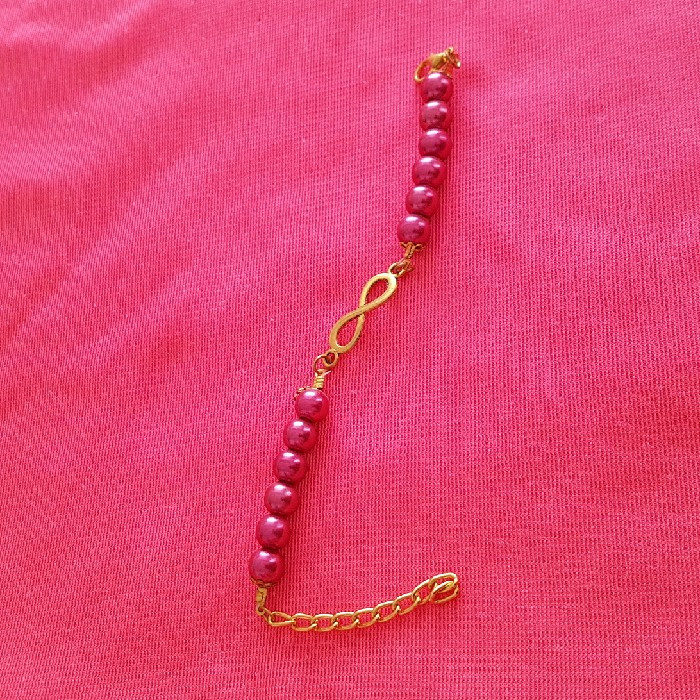 دستبند دخترانه طرح بینهایت کد PSQ2 دستبند دخترانه طرح بینهایت کد PSQ2