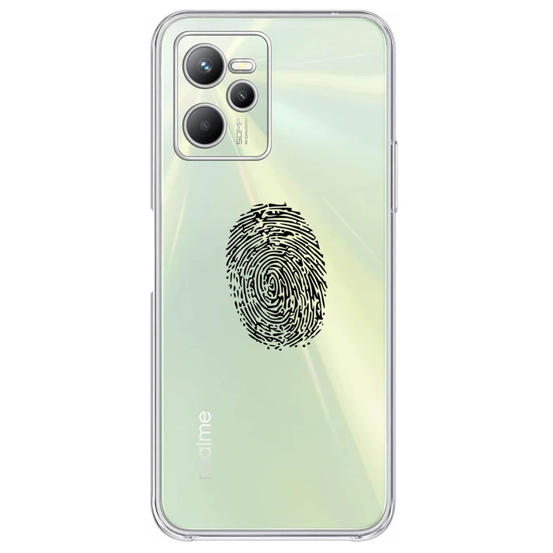 کاور مگافون طرح اثر انگشت مدل C62-B مناسب برای گوشی موبایل ریلمی C35