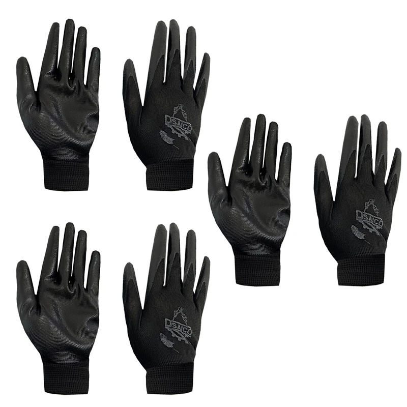 دستکش ایمنی دیزیاکو مدل نیتریل کد BLK-0369-03 بسته 3 عددی