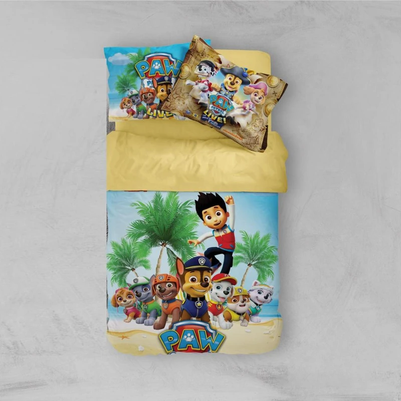 سرویس خواب مدل سگ های نگهبان یک نفره چهار تکه