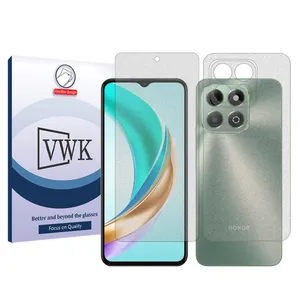 VWK Tough model matte screen protector suitable for Honor X6b mobile phone along with the back protector 