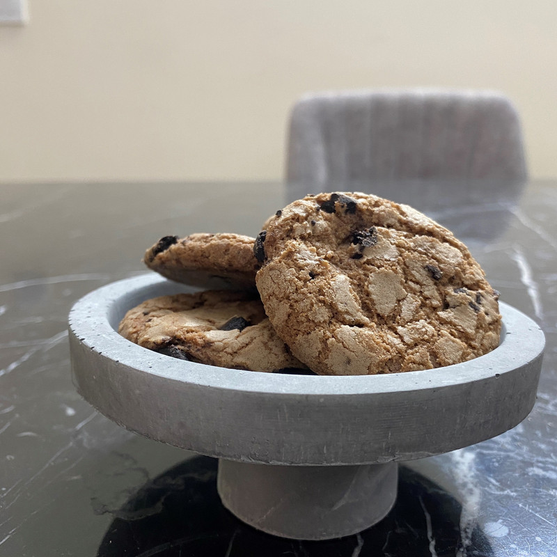 شکلات خوری دست ساز بتنی مدل گرد