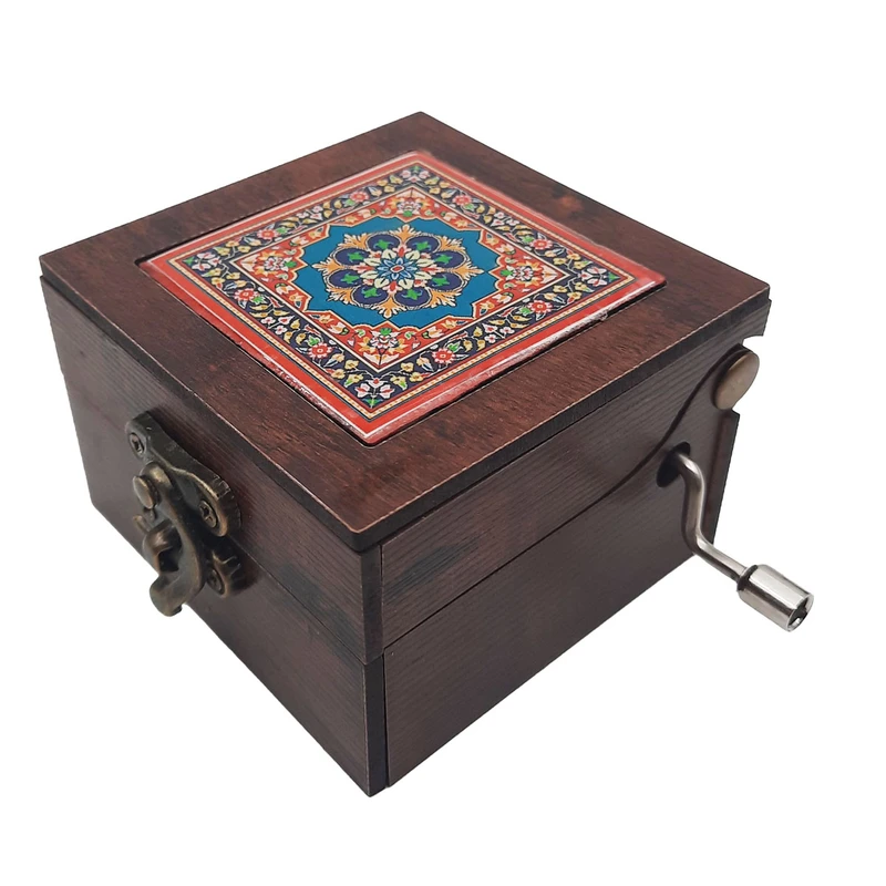 جعبه موزیکال طرح سنتی آینه دار کد JM-S05