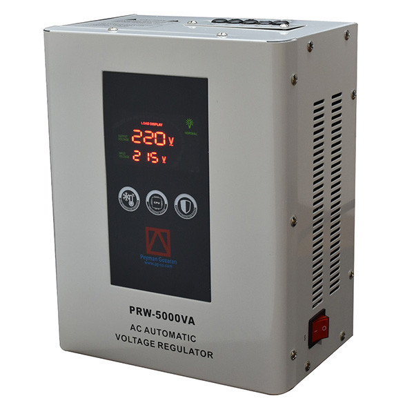 استابلایزر پیمان گزاران مدل PRW-5000 ظرفیت 5000 ولت آمپر