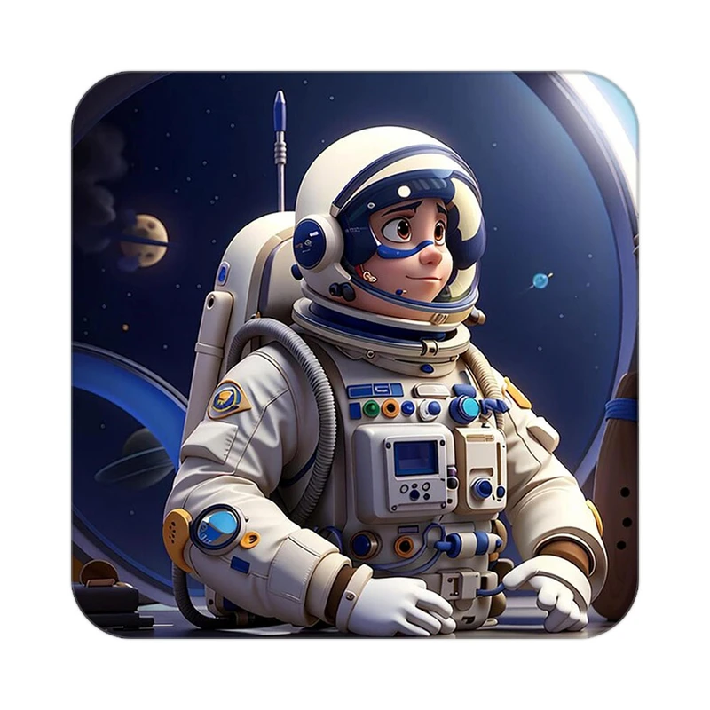 زیر لیوانی کاکتی طرح فضانورد مدل mp45921