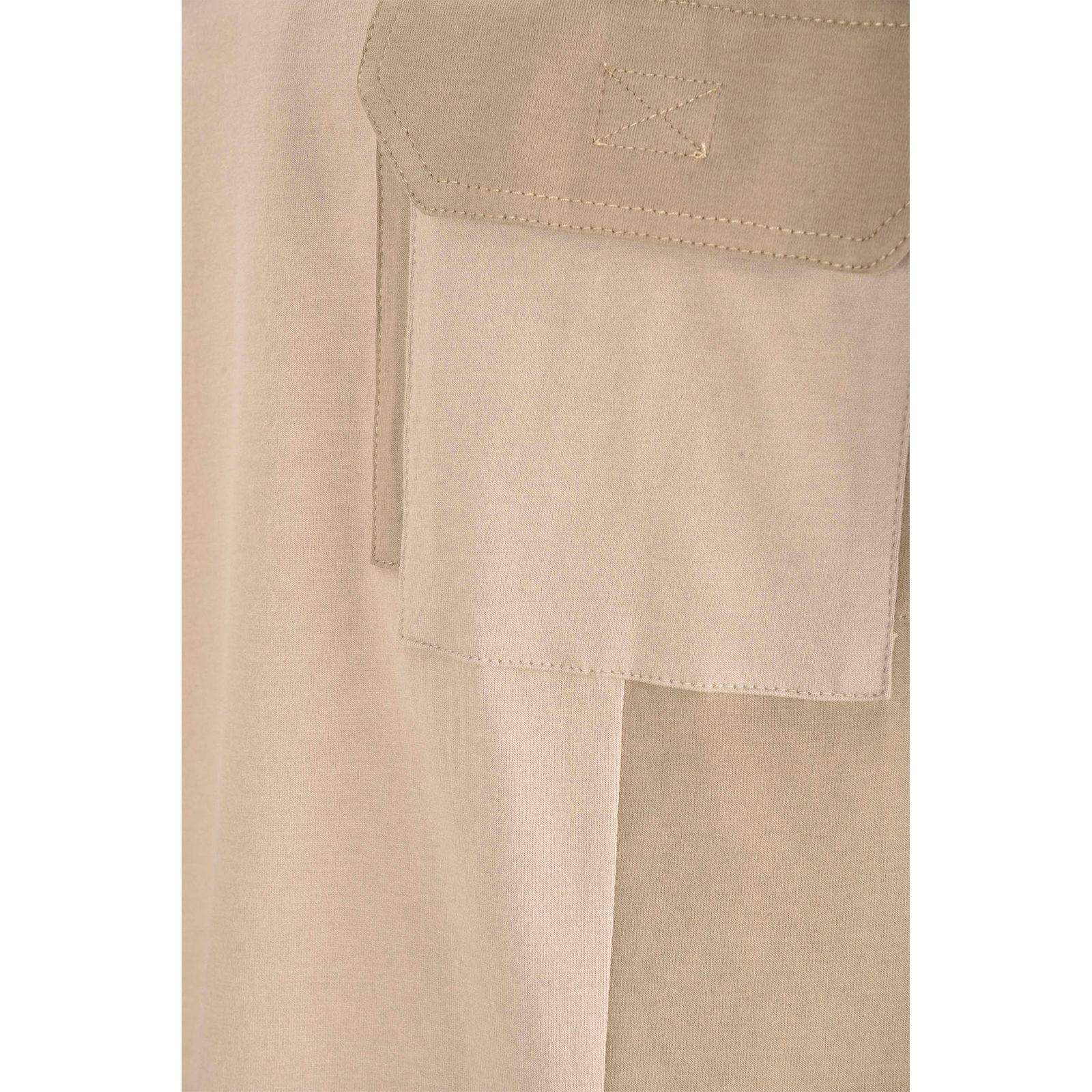 تی شرت آستین کوتاه مردانه بادی اسپینر مدل 3481 کد 1 رنگ کرم -  - 4