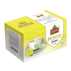نقد و بررسی چای سبز کیسه ای با طعم لیمو مسما بسته 25 عددی توسط خریداران