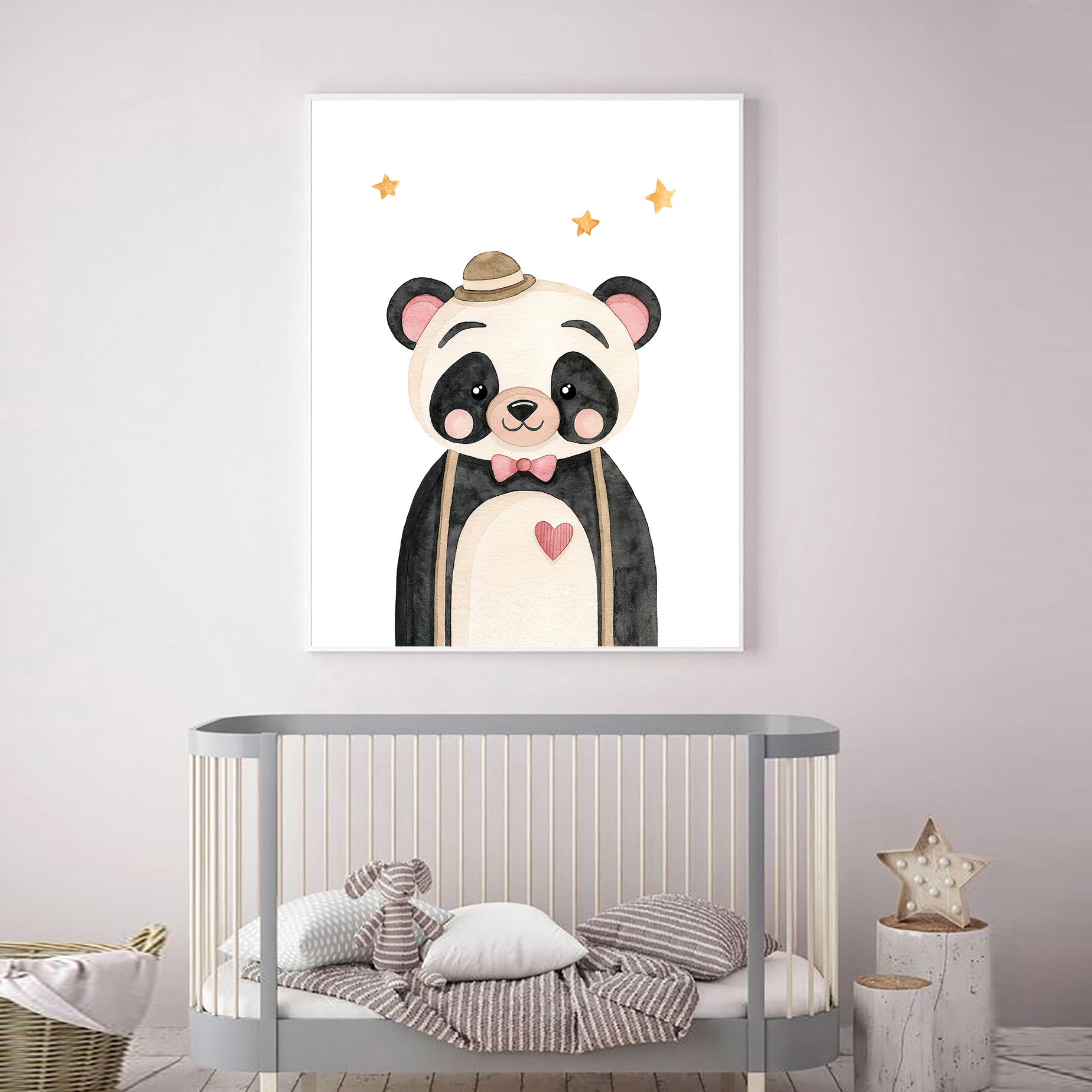 تابلو اتاق کودک و نوزاد الفاپ مدل پاندا کد Funny Panda 001