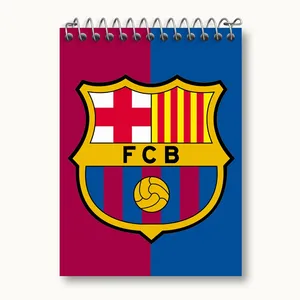 دفتر یادداشت 50 برگ خندالو مدل باشگاه بارسلونا FC Barcelona کد 2094