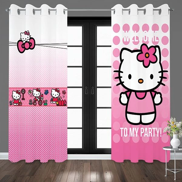 پرده مدل کیتی 2602-2603 سایز 140x280 سانتی متر