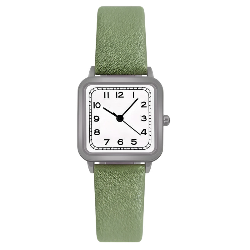 ساعت مچی عقربه ای دخترانه مدل بند چرم کلاسیک کد S-2