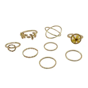 انگشتر زنانه اکسسورایز مدل طبیعت کد 09 مجموعه 8 عددی 