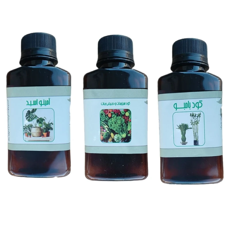 کود مایع امینو اسید و بامبو و سبزیجات و صیفی جات مدل life drop حجم 110 میلی لیتر بسته 3 عددی