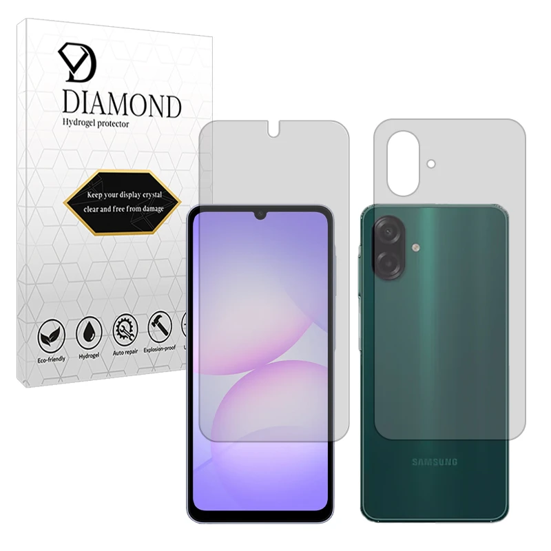 محافظ صفحه نمایش مات دیاموند مدل Tough مناسب برای گوشی موبایل سامسونگ Galaxy A07 4G به همراه محافظ پشت گوشی