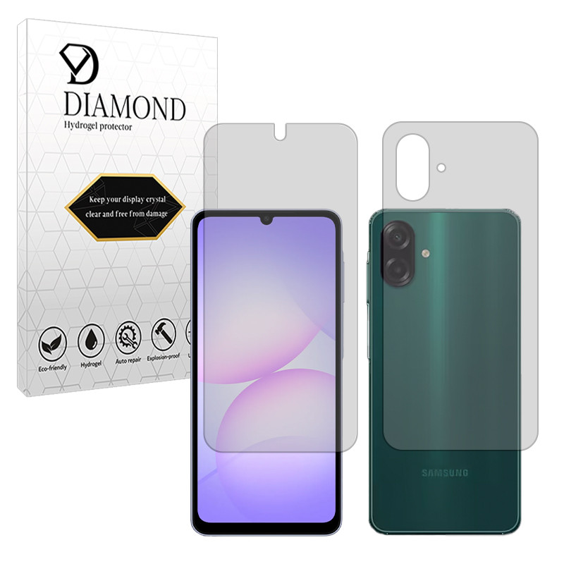 محافظ صفحه نمایش مات دیاموند مدل Tough مناسب برای گوشی موبایل سامسونگ Galaxy A07 4G به همراه محافظ پشت گوشی