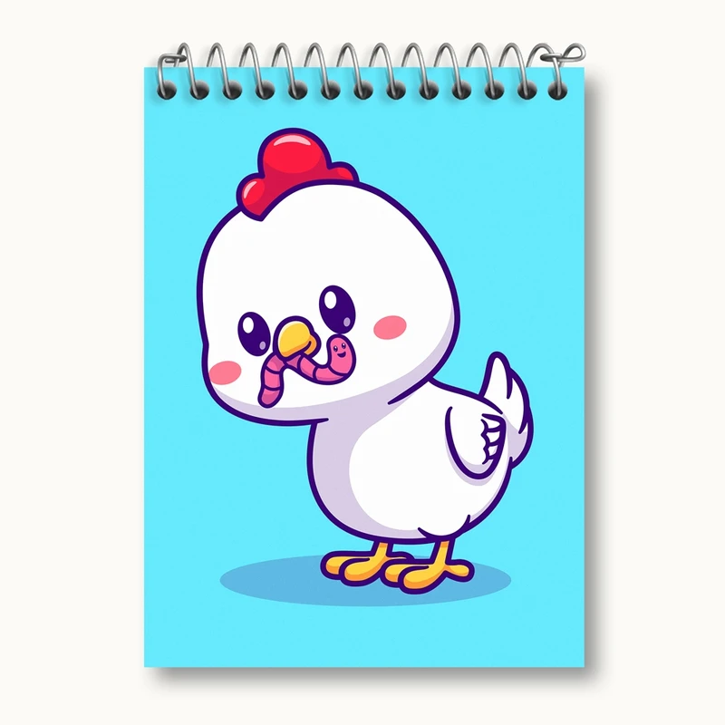 دفتر یادداشت 50 برگ خندالو مدل حیوانات بامزه خروس کد 29673