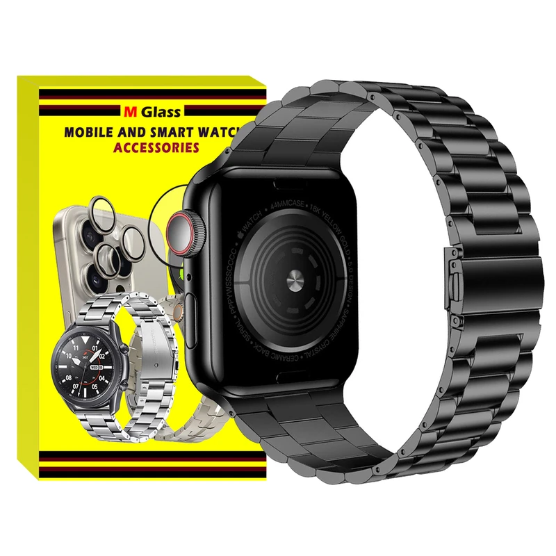 بند ام‌گلس مدل 3Bead MG مناسب برای اپل واچ 42/44/45/49 میلی متری