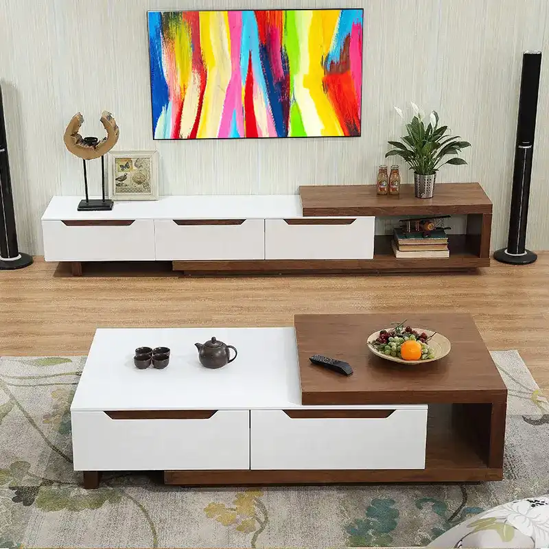 میز تلویزیون اِلِنسی مدل DANIEL به همراه میز پذیرایی