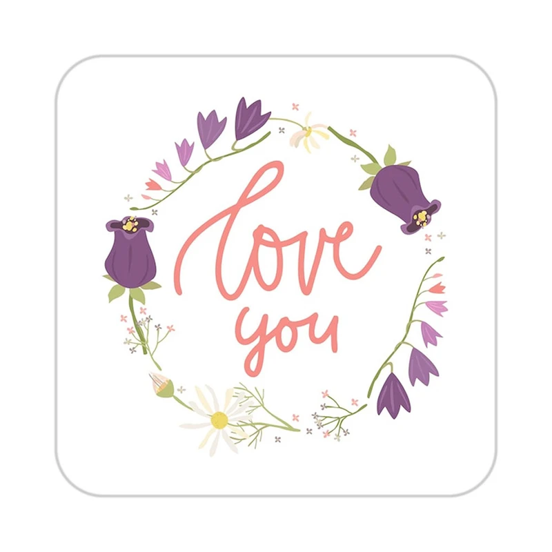 زیر لیوانی کاکتی طرح عاشقانه مدل mp36644