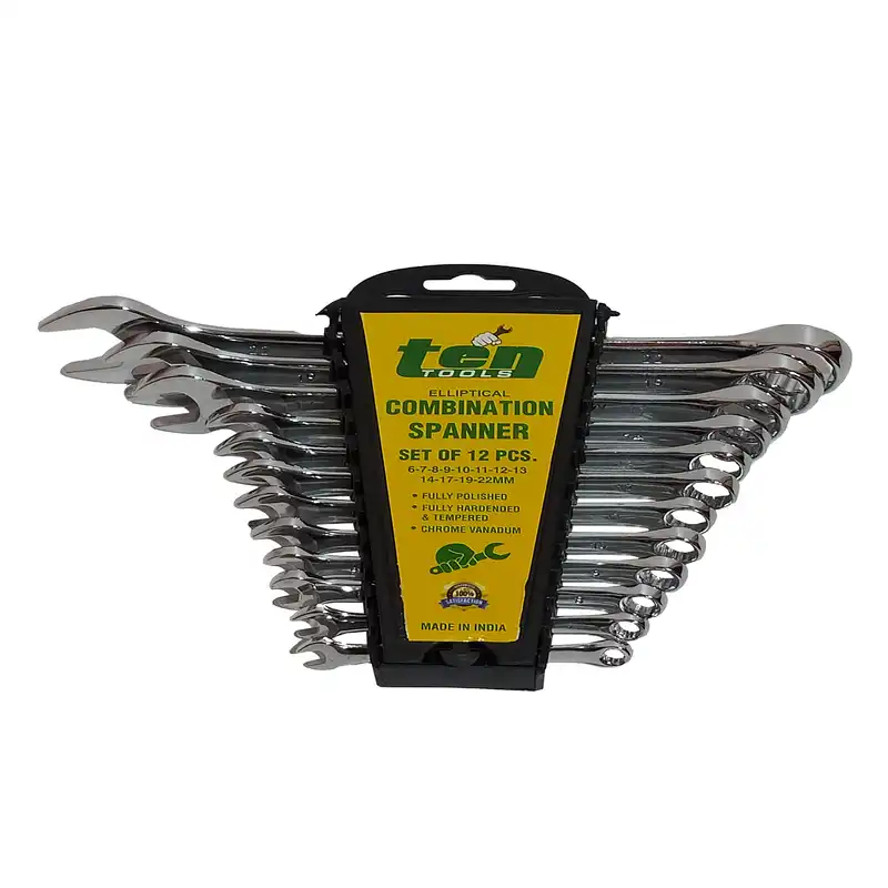 آچار یکسر تخت یکسر رینگی تن تولز مدل 622 مجموعه 12 عددی