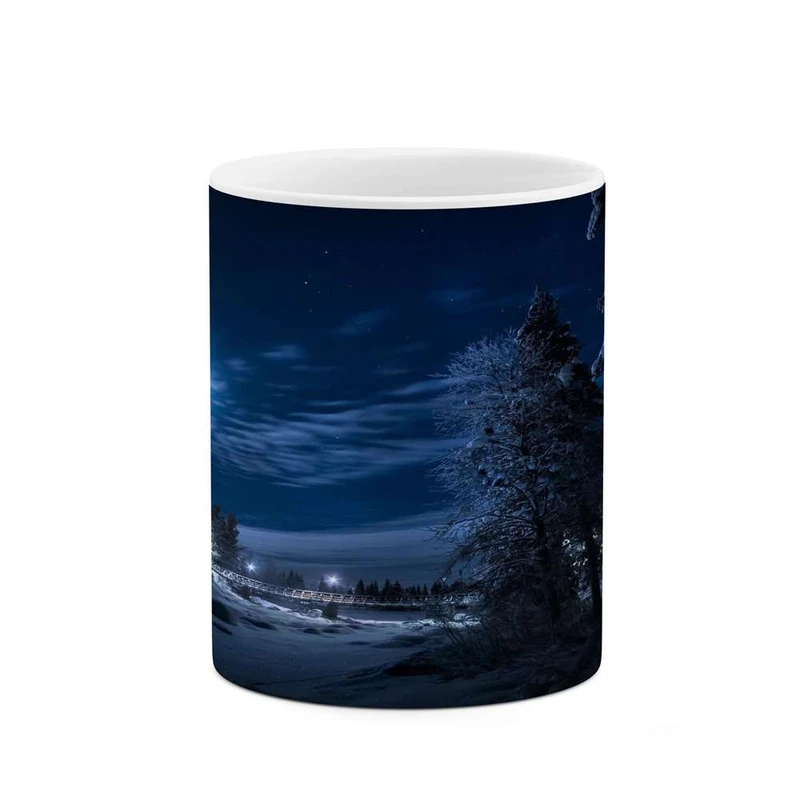 ماگ کاکتی مدل منظره برفی کد mgh15088