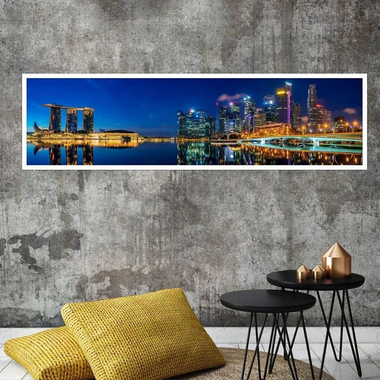 تابلو بکلیت طرح منظره شهر و برج مدل کشیده W-7501