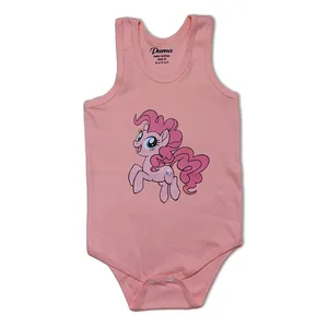 بادی نوزادی مدل اسب رنگ صورتی