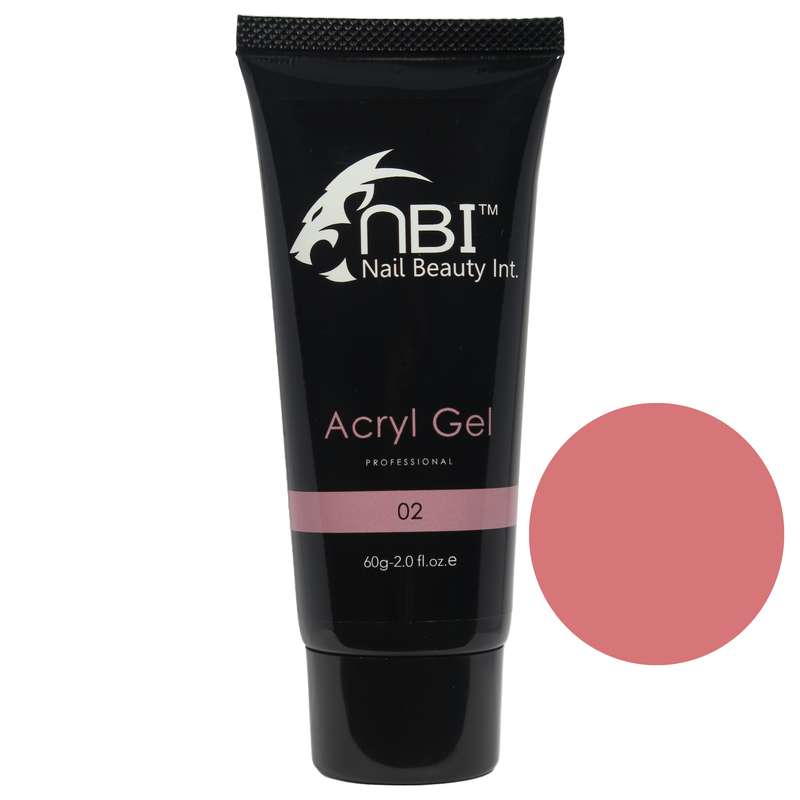 پلی ژل کاشت ناخن ان بی آی مدل C.R 02 وزن 60 گرم
