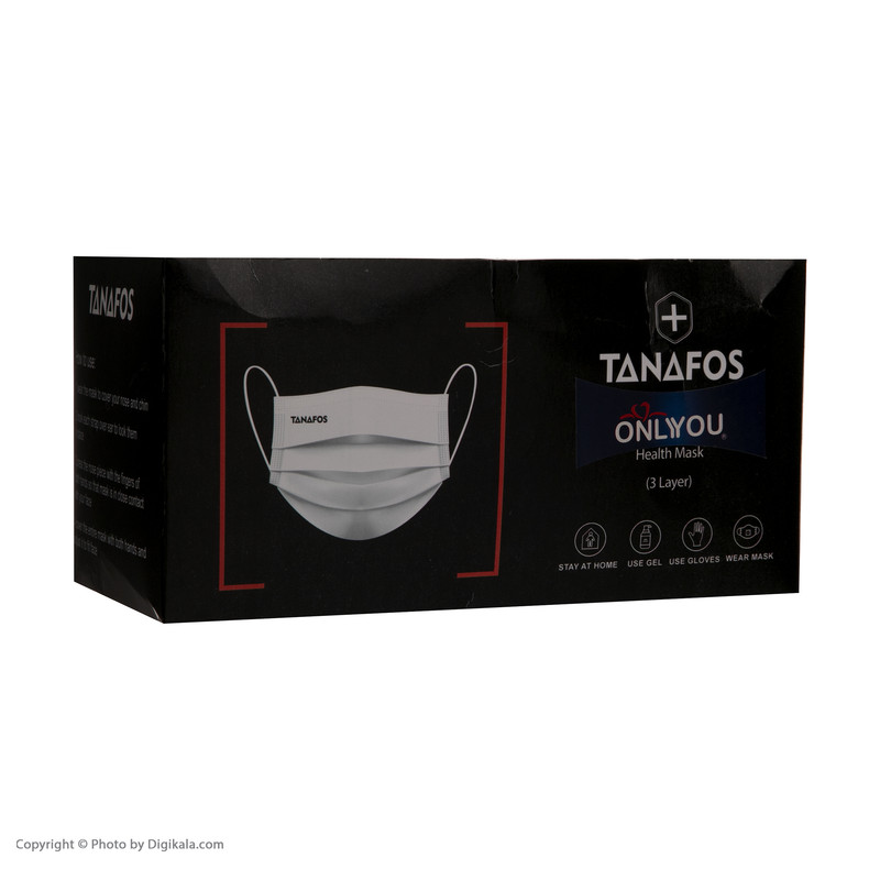 ماسک تنفسی اونلی یو مدل تنفس کد Blu 602 بسته 50 عددی