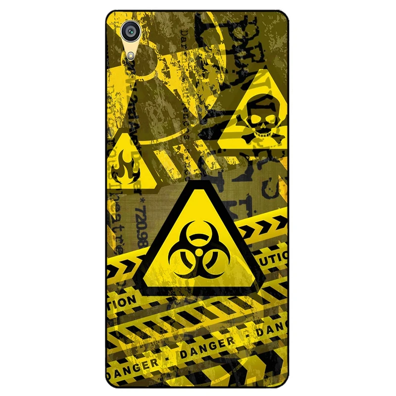 کاور مگافون طرح خطر مدل 7703 مناسب برای گوشی موبایل سونی Xperia C6