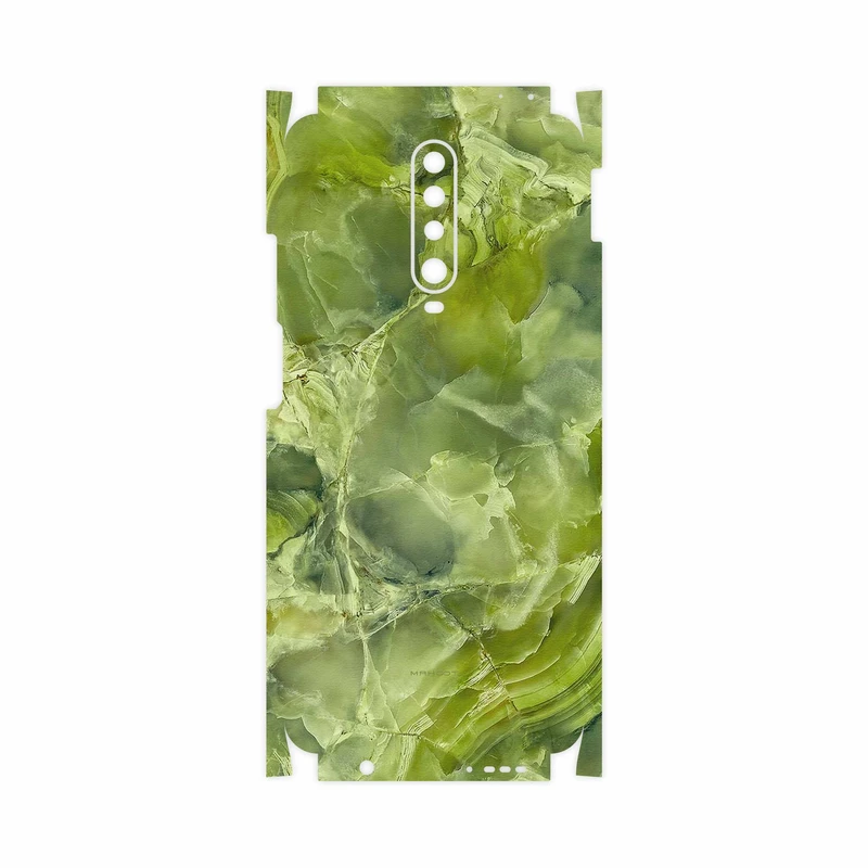 برچسب پوششی ماهوت مدل Green Crystal Marble-FullSkin مناسب برای گوشی موبایل شیائومی Redmi K30