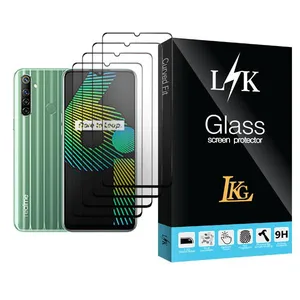 LKG LK Glass MIX004 Screen Protector For Realme 6i Pack Of 4