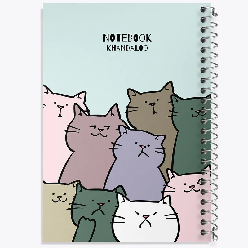 دفتر نقاشی 50 برگ خندالو طرح گربه (Cat) کد N994