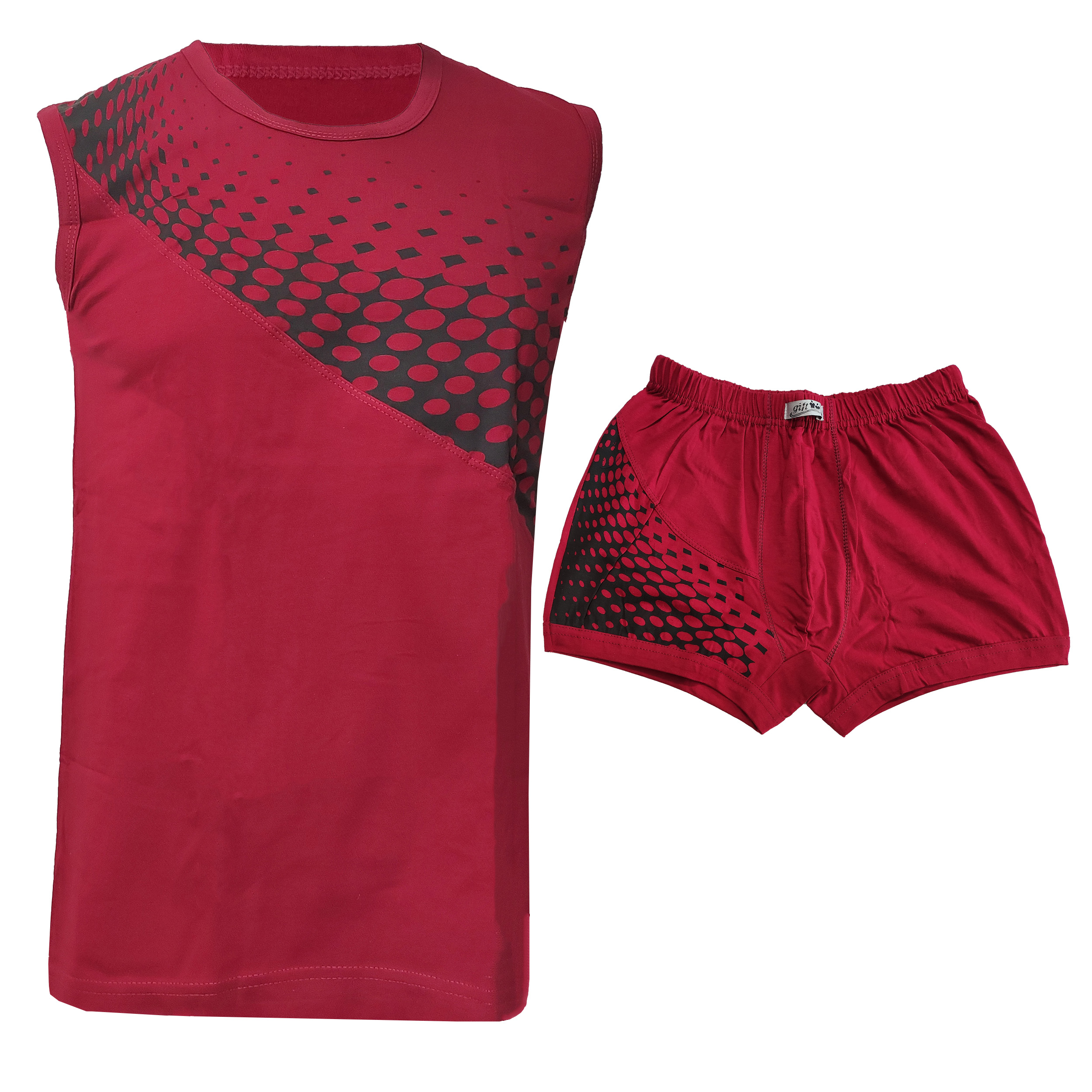 ست شورت و زیرپوش مردانه گیفت مدل GHE-264