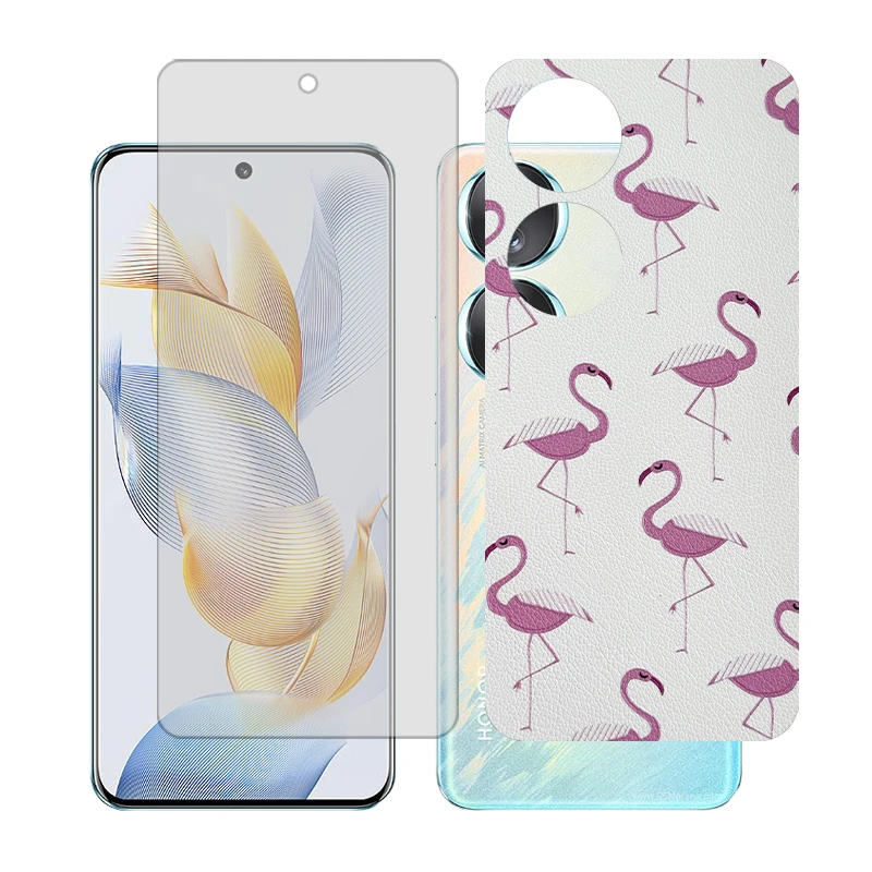 محافظ صفحه نمایش شفاف گلس مدل Together مناسب برای گوشی موبایل آنر 70 به همراه برچسب پوششی