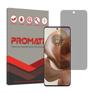 Promate Resistant model privacy screen protector suitable for Motorola Edge 50 Ultra mobile phone