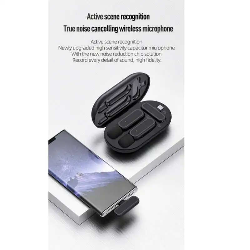 میکروفن یقه ای بی سیم مدل K61 dual Lightning