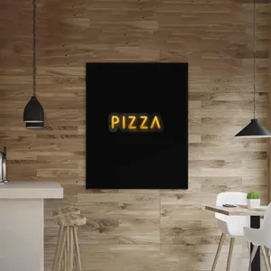 چراغ دیواری نئون دیزاین طرح Pizza-Text_YL